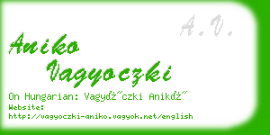 aniko vagyoczki business card